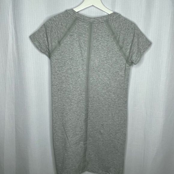 Athleta Gray Sweatshirt Short Sleeve Dress - Picture 4 of 4